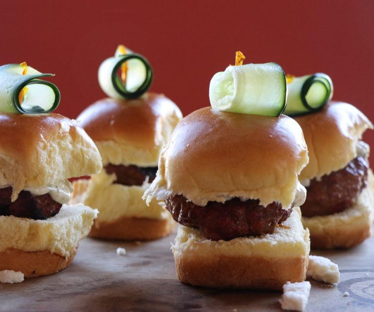 Garnish with curled cucumber if desired