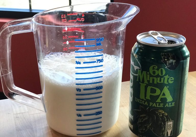 Mix beer with half-and-half