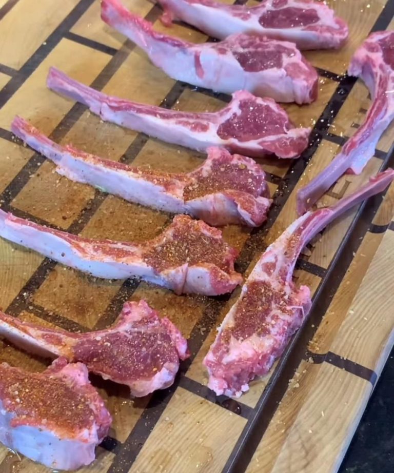 Season lamb chops with lime and Jamaican Firewalk