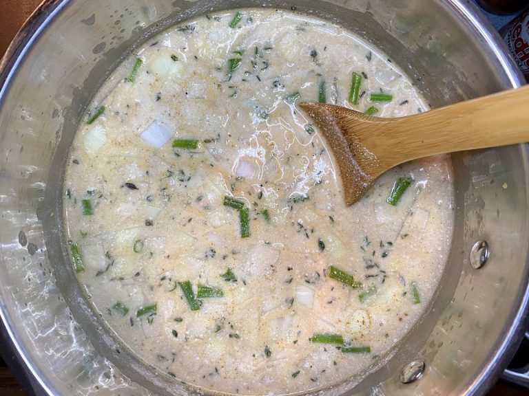 Combine rice & peas ingredients