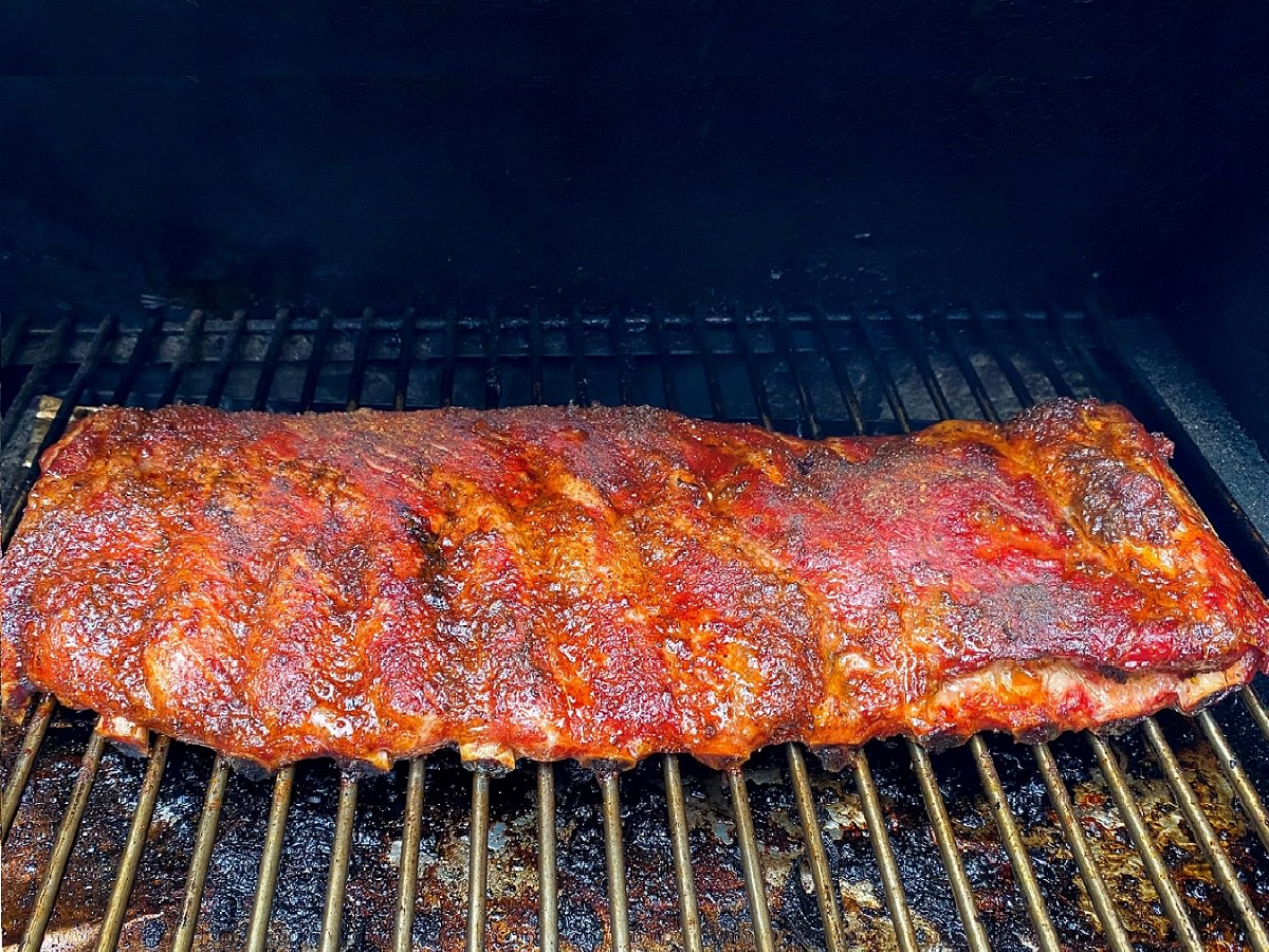 Spritz ribs every 30 minutes