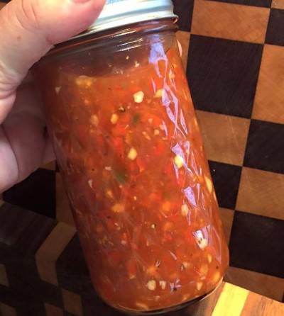 Julie Mattison's kicked up sweet chili sauce