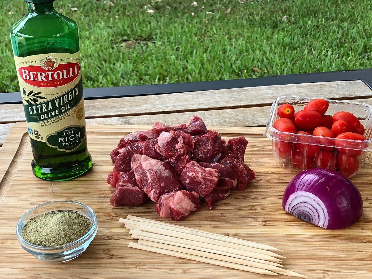 Ingredients for DrBBQ's Lamb Skewers with SPG Herb