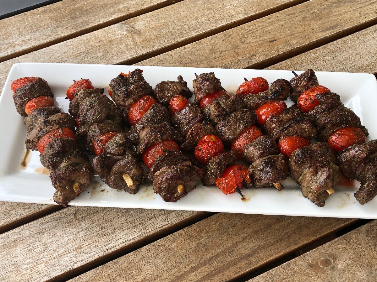 DrBBQ's Lamb Skewers are ready