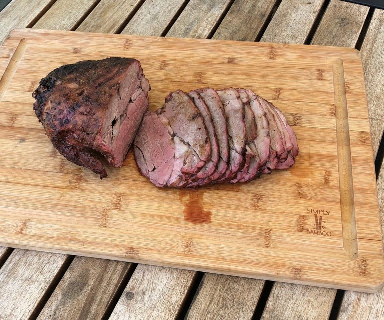 Slice lamb thinly to serve