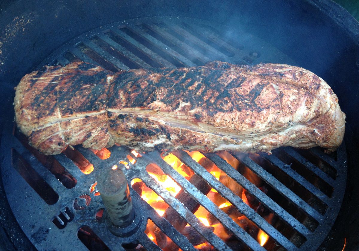 Sear for two minutes per side then pull to rest