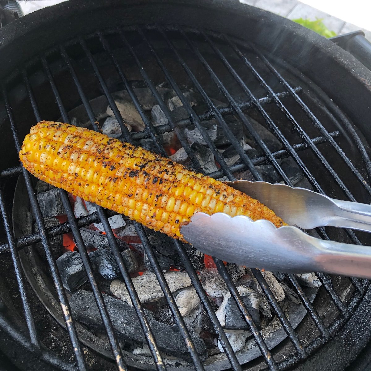 Grill corn directly on grate