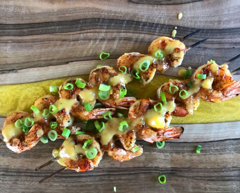 Drizzle on more glaze, garnish and serve