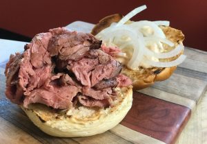 Maryland pit-beef sandwich