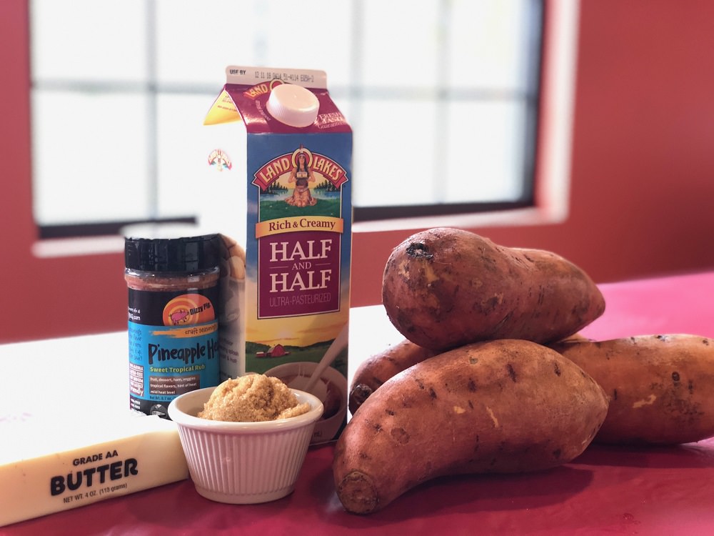 Simple ingredients for Mashed Sweet Potatoes