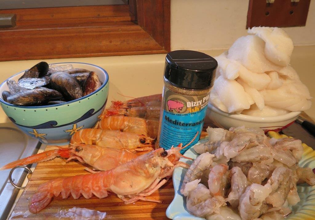 editerranean-ish seafood stew ingredients