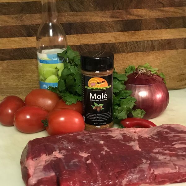 Ingredients for Mole Flank Steak