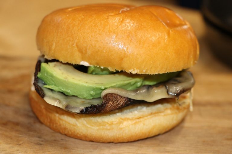 Enjoy your mushroom burger