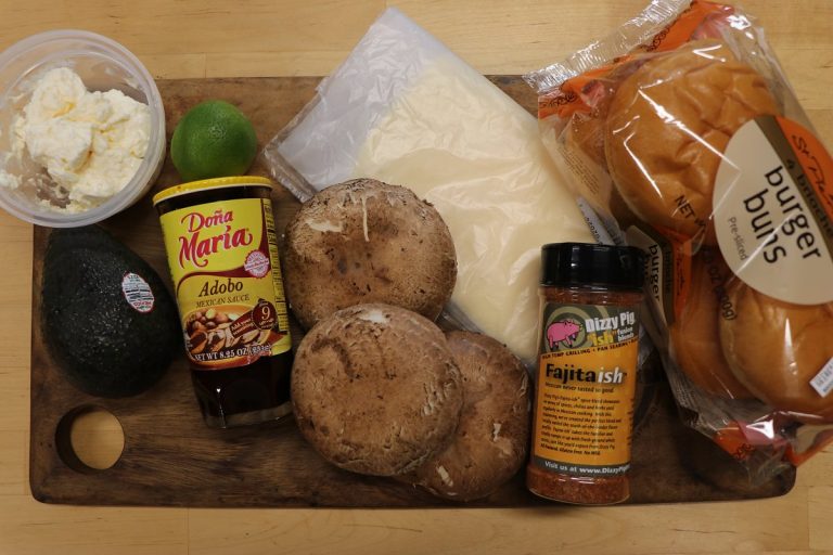 Ingredients for Mushroom Burger