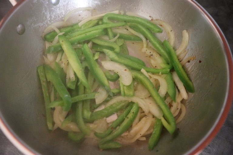 Sauté veggies with Raising the Steaks