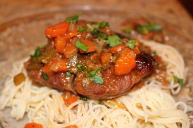 Osso BucoCombine chopped parsley with lemon zest. Sprinkle on before serving.
