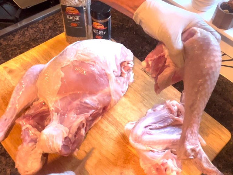 Remove the legs and thighs