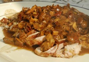 Pancetta and Mushroom Stuffed Turkey Thighs