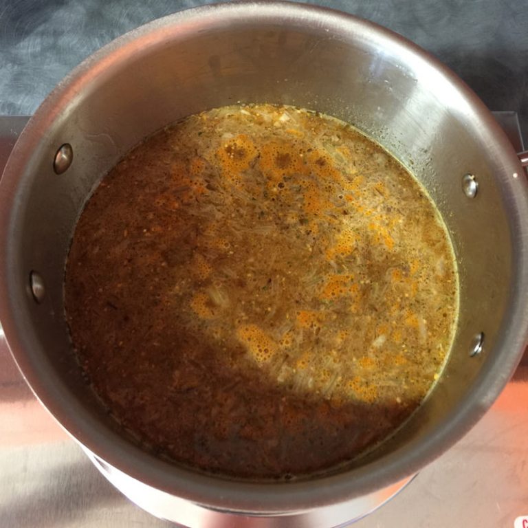 Add water, quinoa and Peruvian-ish, and cook per package directions