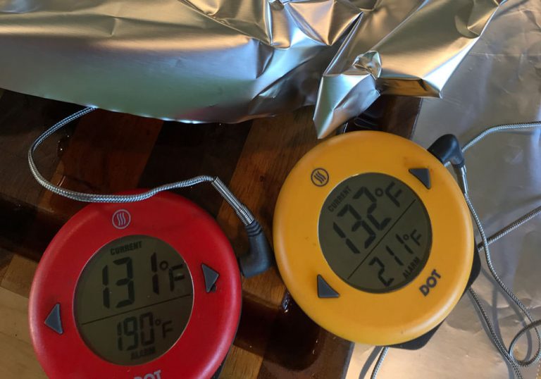 Temp will continue to rise after beef is removed from grill