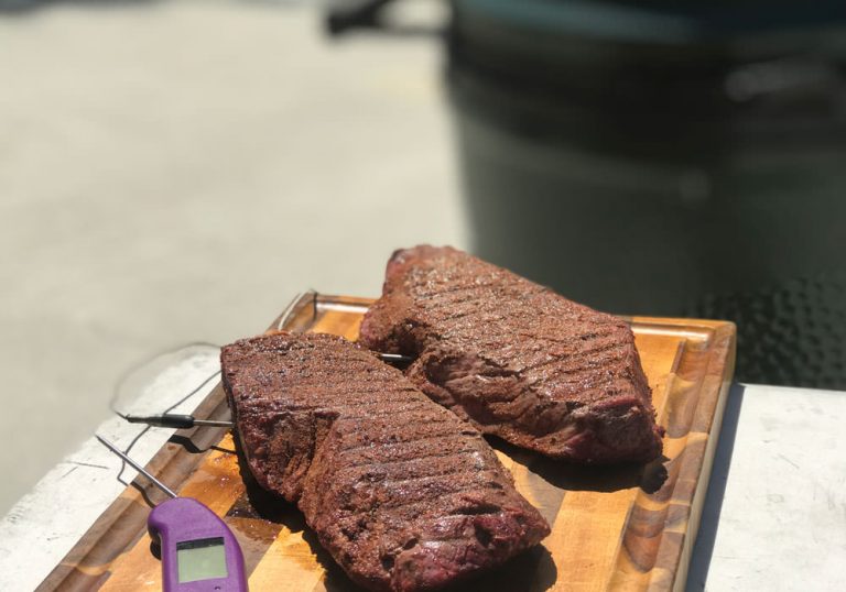 Cook beef until the center reaches 115-120°F