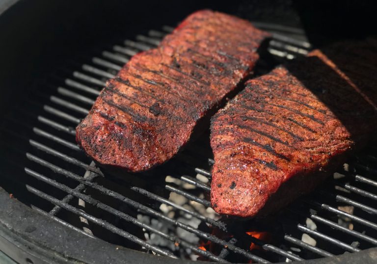 Sear over flames until browned