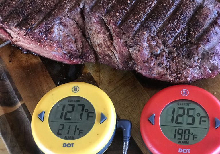 Temp will continue to rise after beef is removed from grill