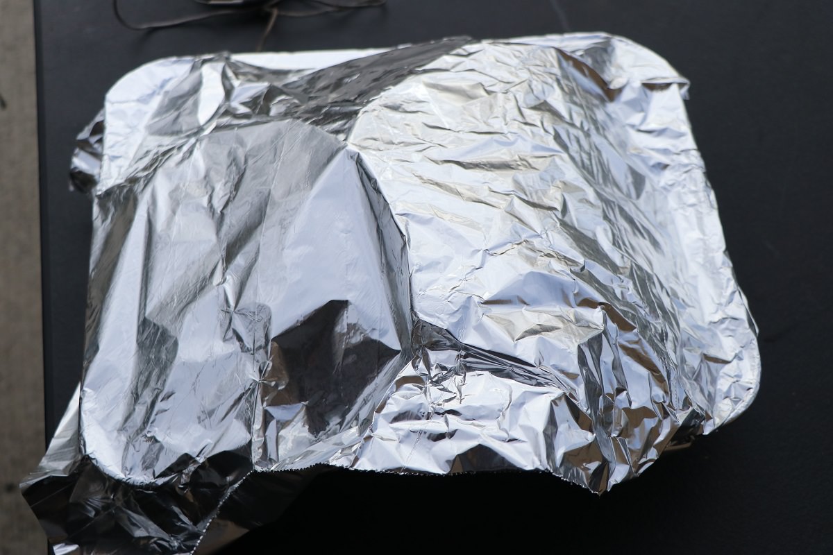 Loosely tent roast in foil