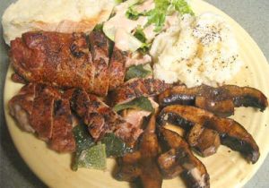 Raging River Porta-blano stuffed pork tenderloin