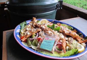 Mediterranean-ish salmon antipasto