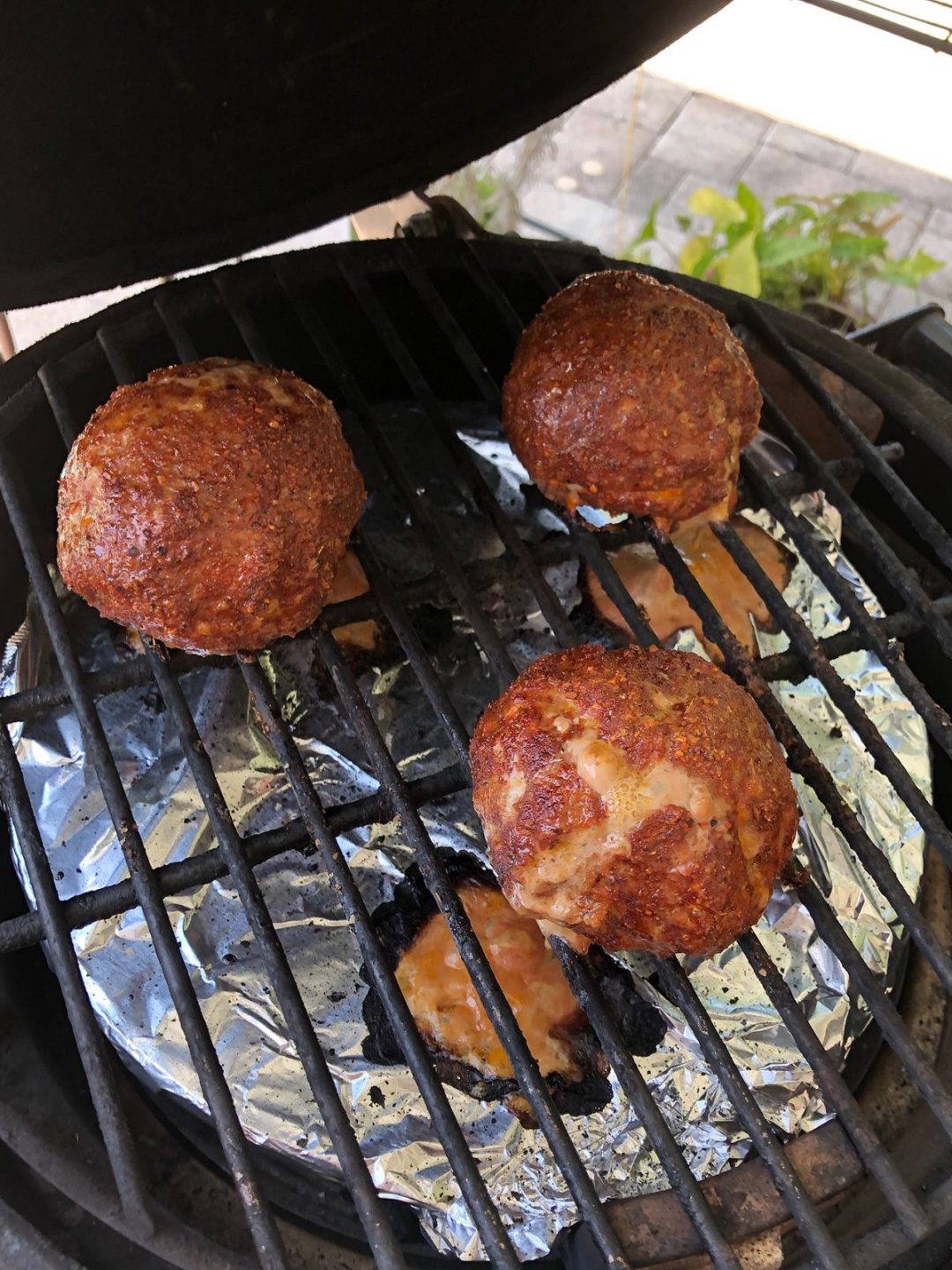 Place eggs on smoker and cook until golden brown