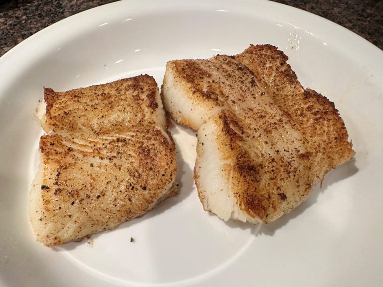 Remove fish from pan and reserve