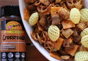 Smoked Chex Mix with Crossroads seasoning