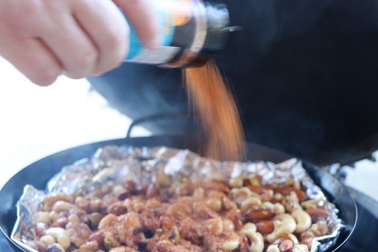 Add Pineapple Head seasoning to mixed nuts