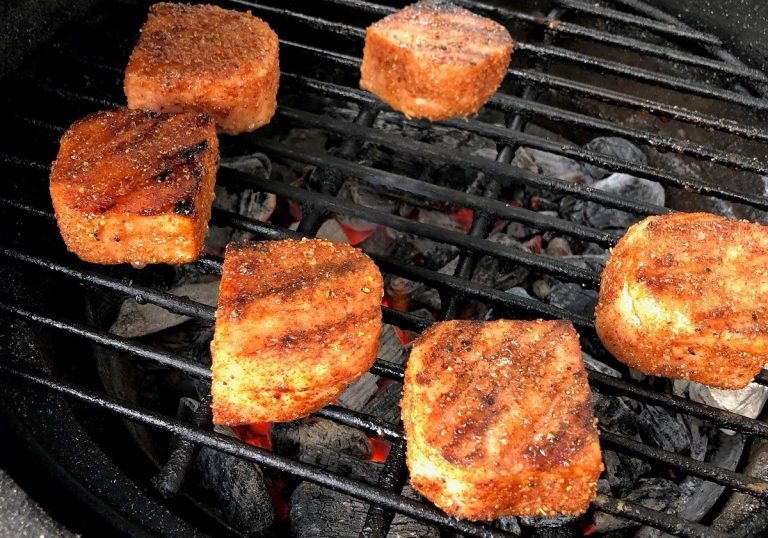 Grill spam until golden brown