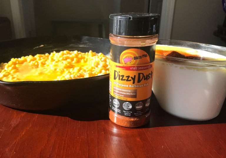 Add corn and beaten eggs to buttered baking pan