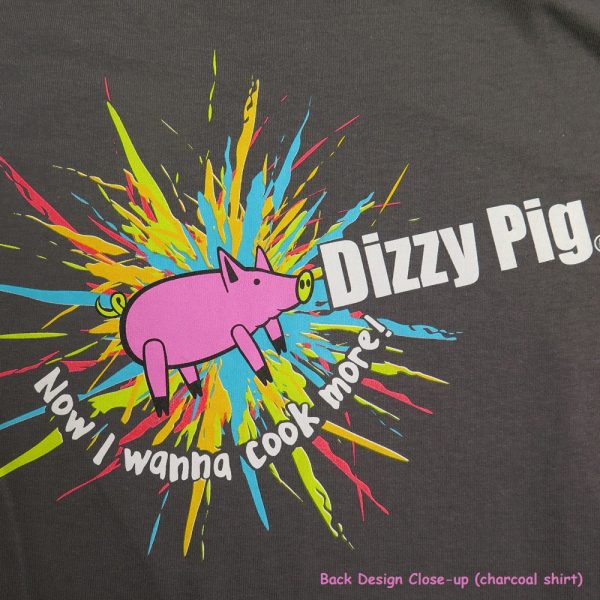 Charcoal Splash tee-shirt - back close-up