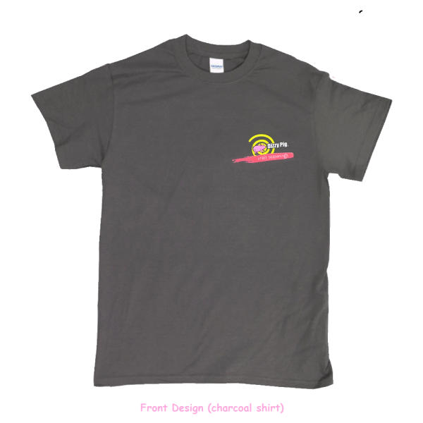 Charcoal Splash tee-shirt - front view