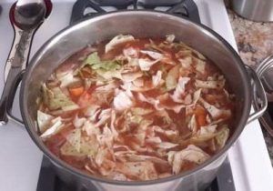 Spring Hen's IPA veggie soup