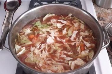 Spring Hen's IPA veggie soup