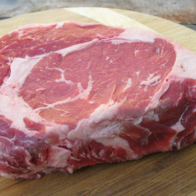 We enjoy rib eye steaks very much for their flavor and fat content.