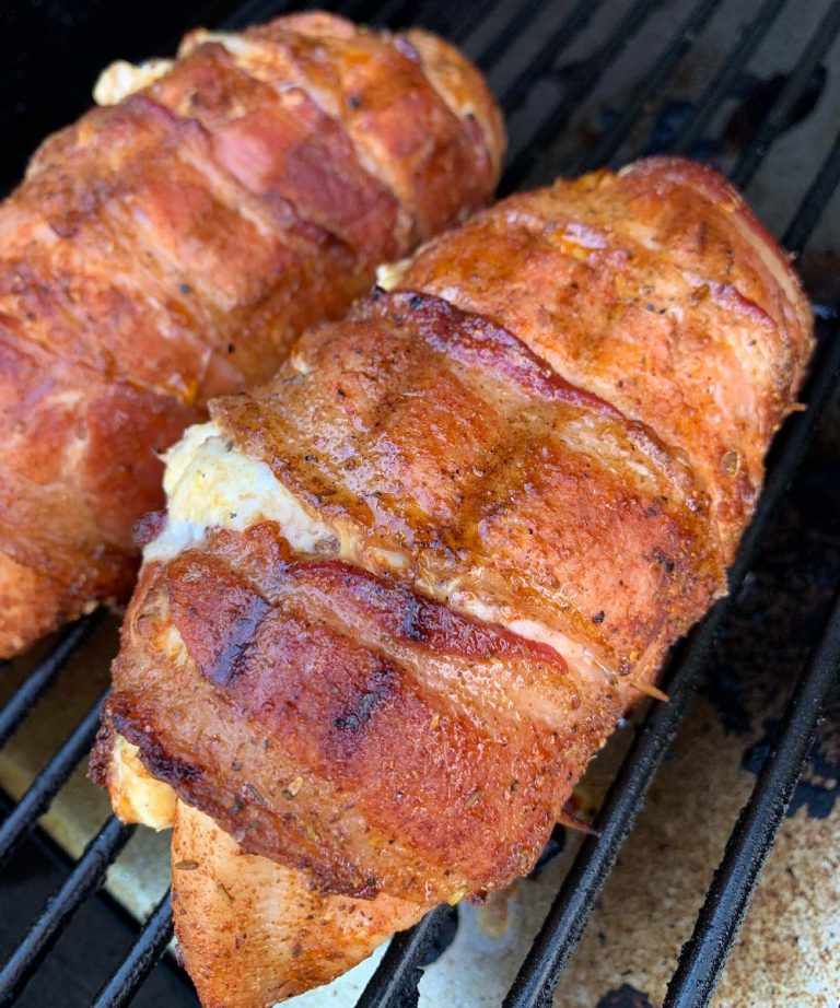 Stuffed chicken breast done at 165°F internal temperature