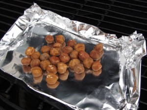 Toast hazelnuts until crunchy