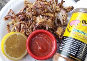 Grilled Tentacles with Jamaican Firewalk