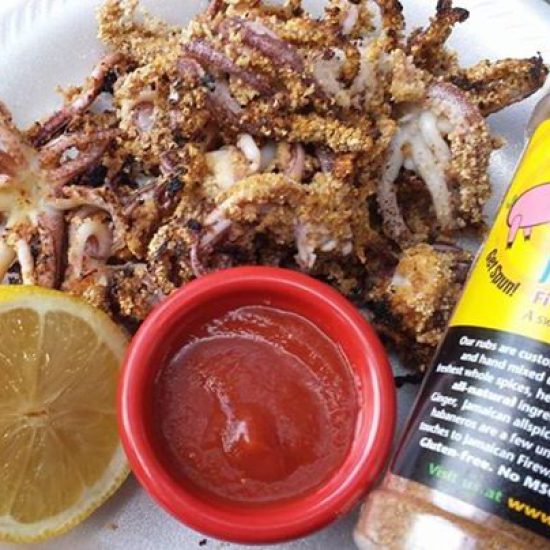 Grilled Tentacles with Jamaican Firewalk