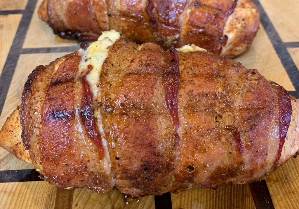 Sweet heat stuffed chicken breast