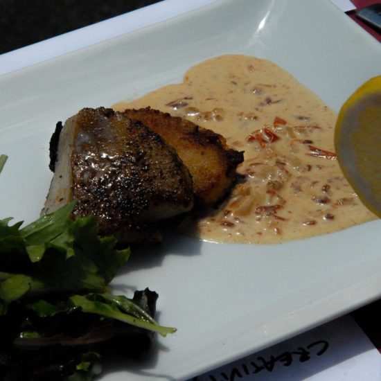 Throw-down Fish and Grits at DizzyFest