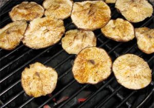 Grilled Tsunami Spin Mushrooms