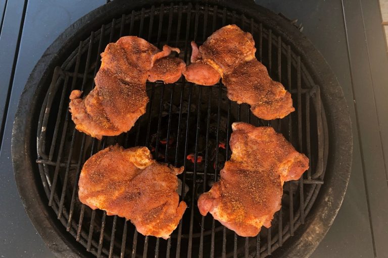 Grill turkey thighs