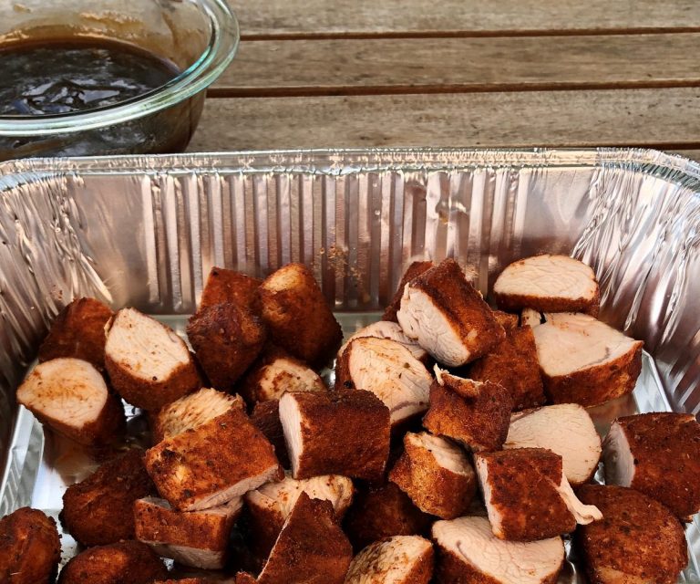 turkey tenders in bite-sized pieces